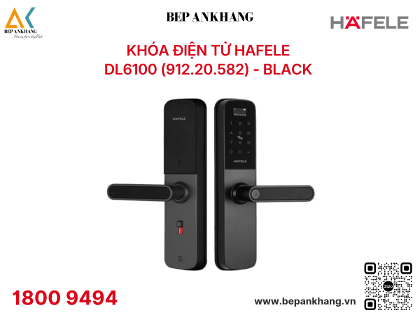 Khóa điện tử HAFELE  DL6100 (912.20.582) - BLACK 